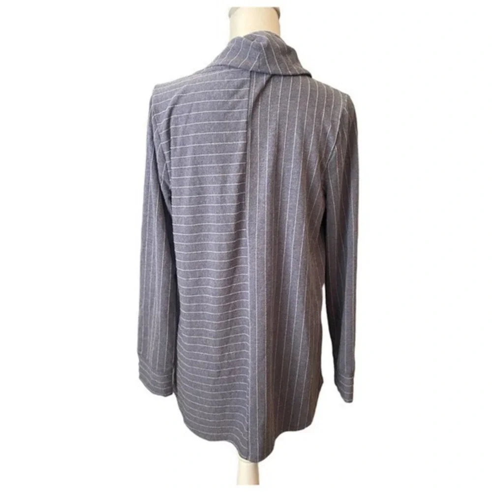 Soft Surroundings Lovett Top‎ Blue Waterfall Striped Tunic Top Size Medium - Picture 2 of 6